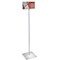 Azar Displays 11" x 7" Pedestal Two-Sided Sign Holder Stand on Square Metal Base 300862 - alternate 2